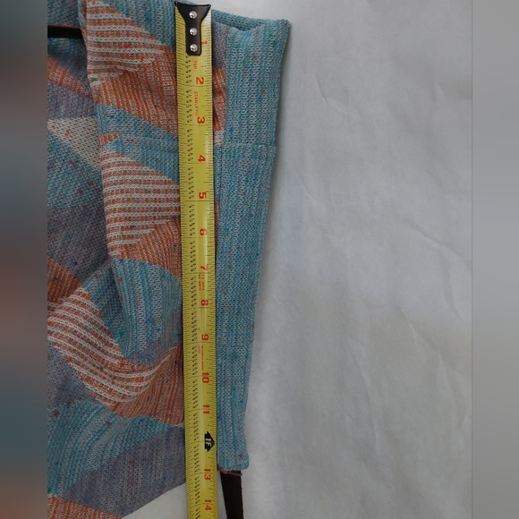 Vintage De Laix Aqua and Peach Knit Dress - Picture 5 of 9